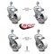 Service Caster 4 Inch Semi Steel Wheel Swivel 1/2 Inch Threaded Stem Caster Brake SCC, 2PK SCC-TS20S414-SSS-121315-2-TLB-2 - alternate 2